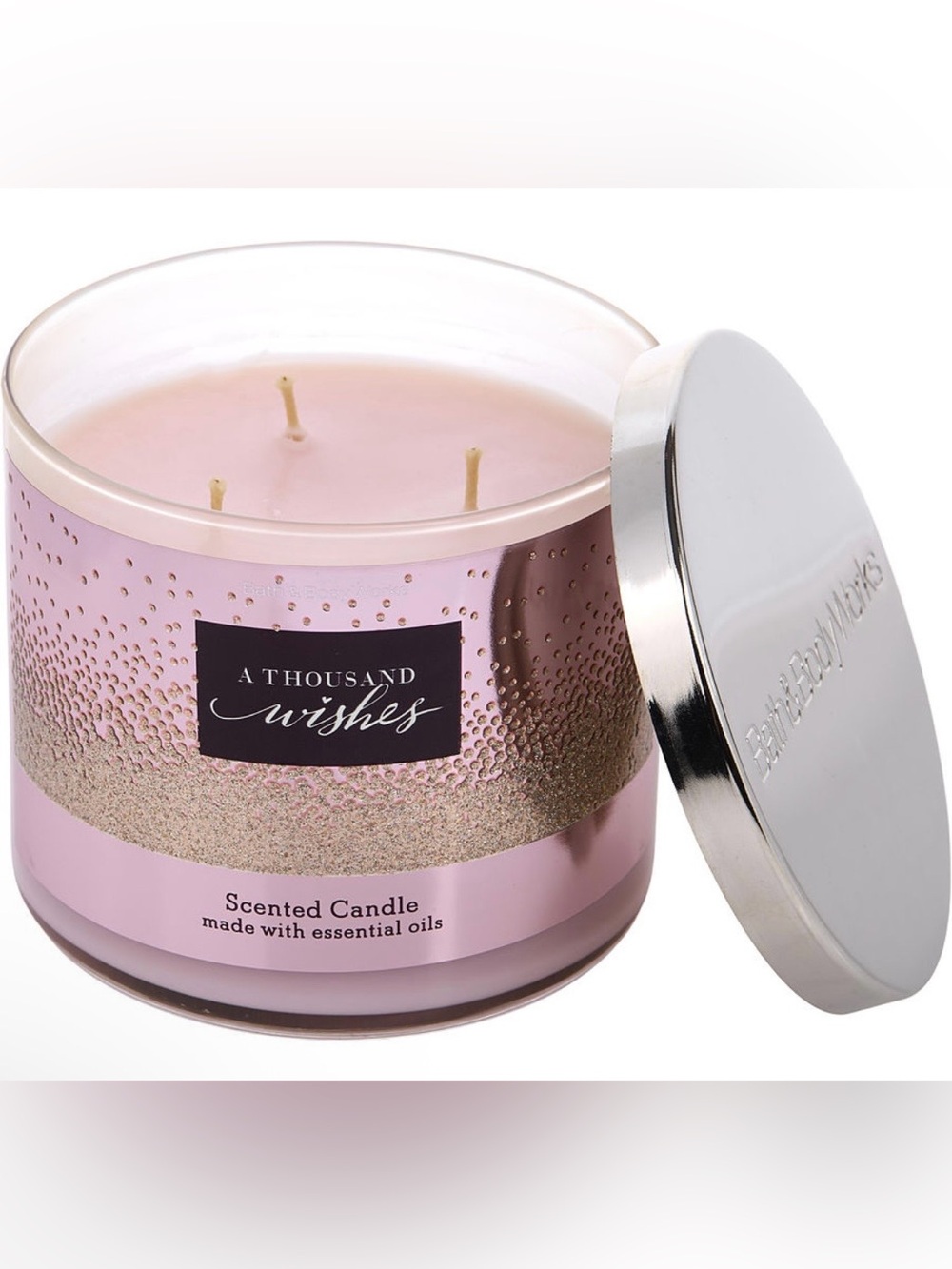 Bath & Body Works A Thousand Wishes 3 Wick Candle NWT